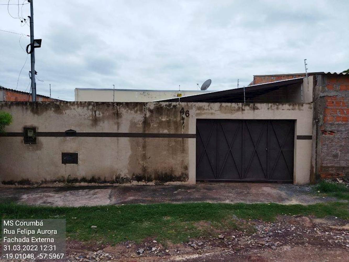 Casa, Padrão, 1 vaga(s) de garagem, localizado em Ladário - MS