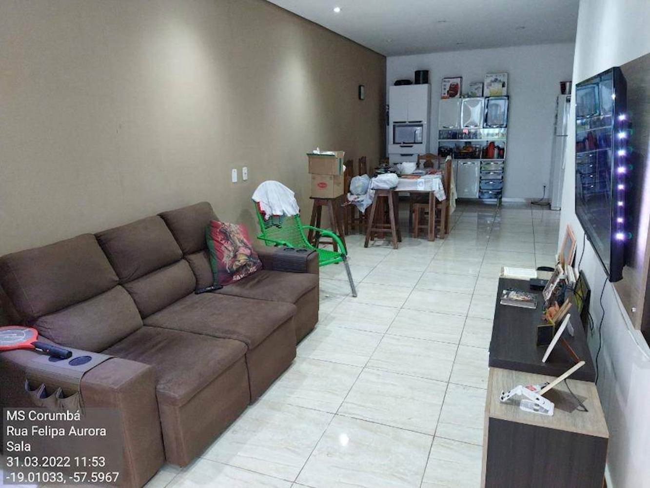 Casa, Padrão, 1 vaga(s) de garagem, localizado em Ladário - MS