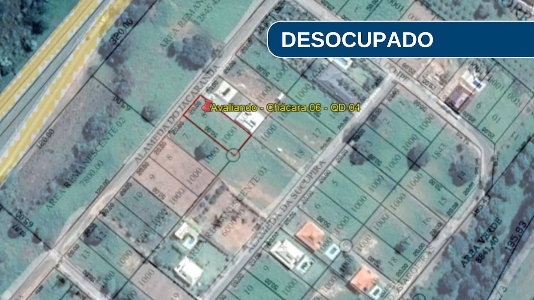 Terreno em Carmópolis de Minas/MG | Lote 06 - Quadra 04 | 1.000,00 m², localizado em Carmópolis de Minas - MG